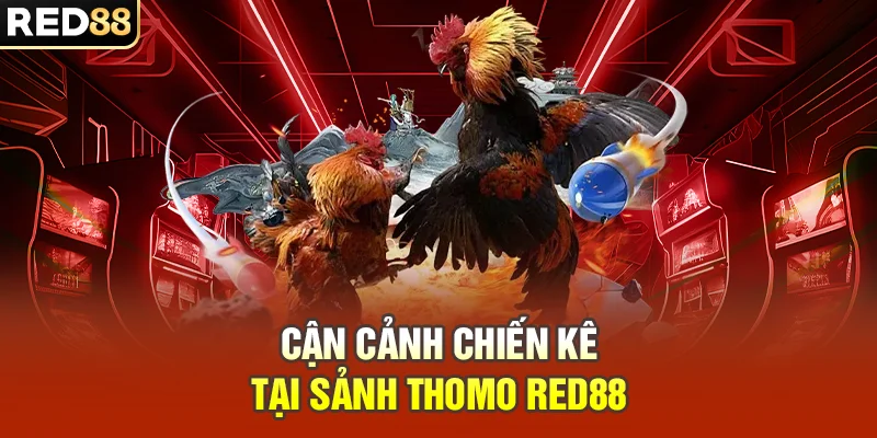 Cận cảnh chiến kê tại sảnh Thomo RED88
